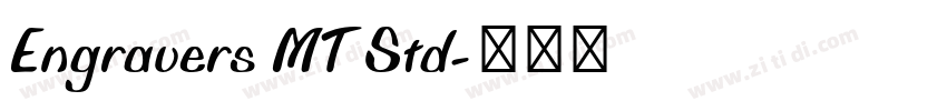 Engravers MT Std字体转换